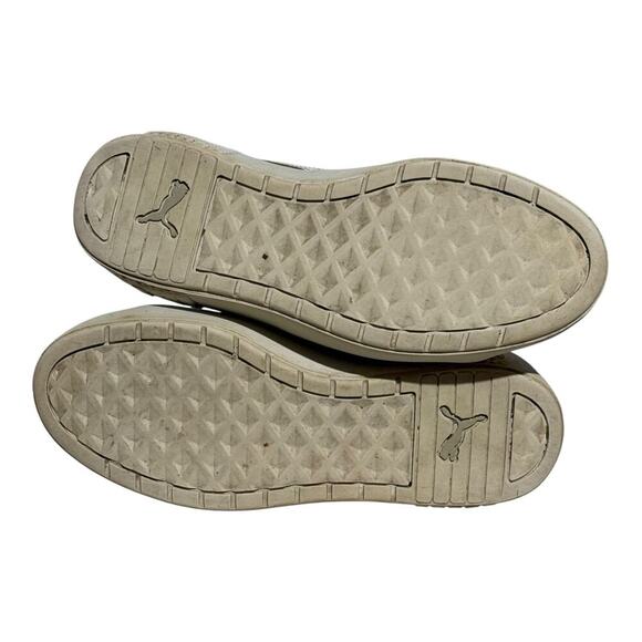 Puma Carina 2.0 Triple White Leather Sneakers Women's Size 7 Casual Low Top Shoe - Picture 8 of 8